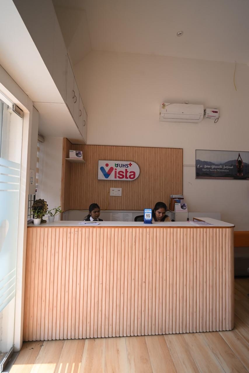 Reception area — UHS Vista, Guwahati